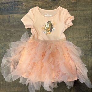Disney Moana Peach Dress